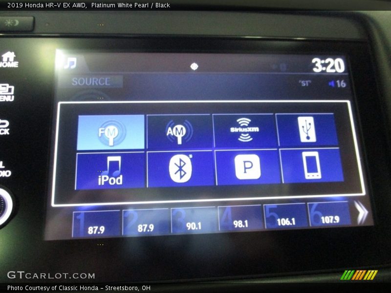 Platinum White Pearl / Black 2019 Honda HR-V EX AWD