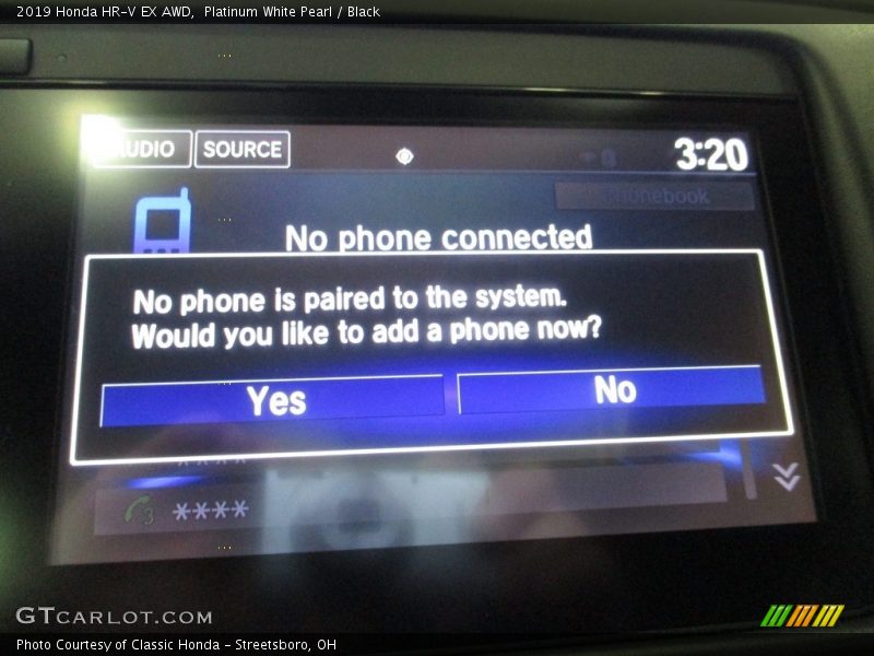 Platinum White Pearl / Black 2019 Honda HR-V EX AWD