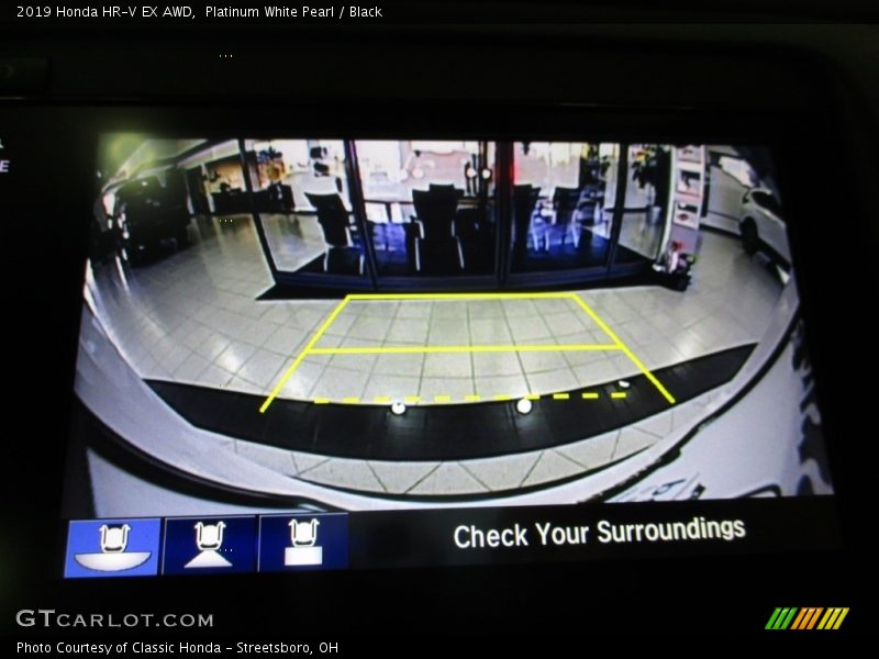 Platinum White Pearl / Black 2019 Honda HR-V EX AWD