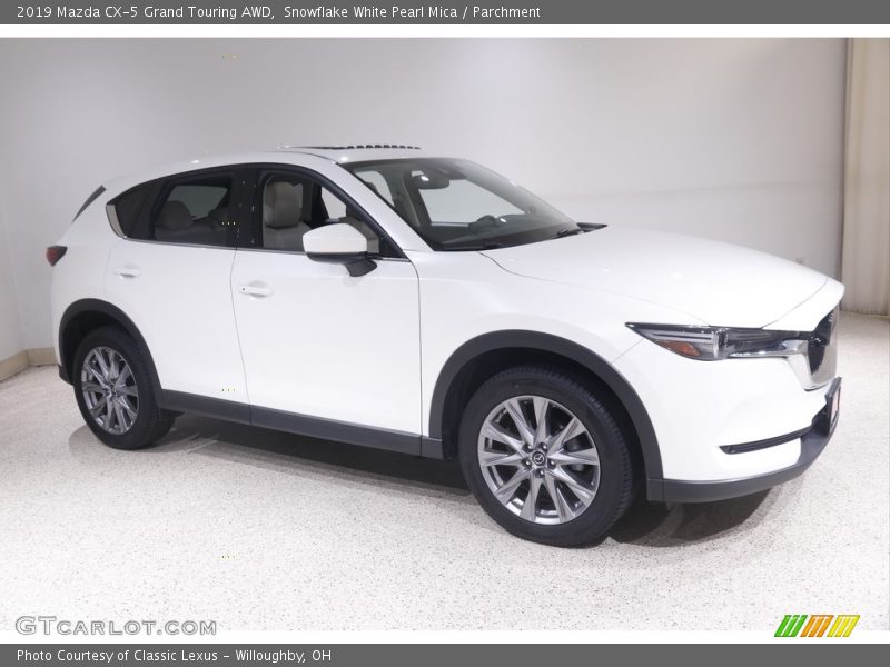 Snowflake White Pearl Mica / Parchment 2019 Mazda CX-5 Grand Touring AWD