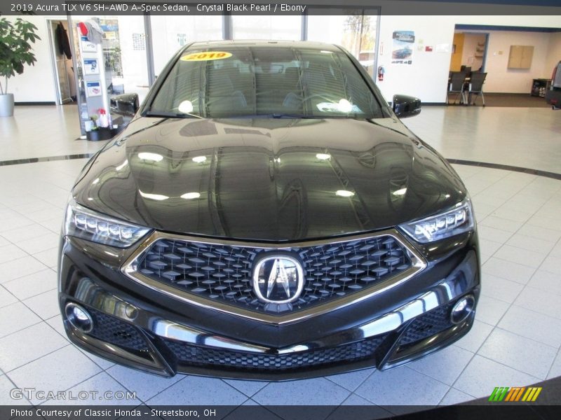 Crystal Black Pearl / Ebony 2019 Acura TLX V6 SH-AWD A-Spec Sedan