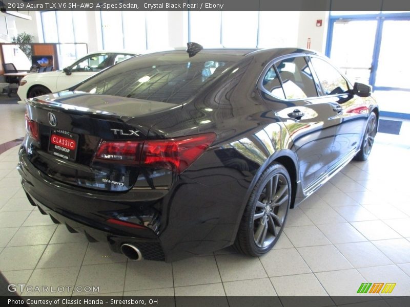 Crystal Black Pearl / Ebony 2019 Acura TLX V6 SH-AWD A-Spec Sedan