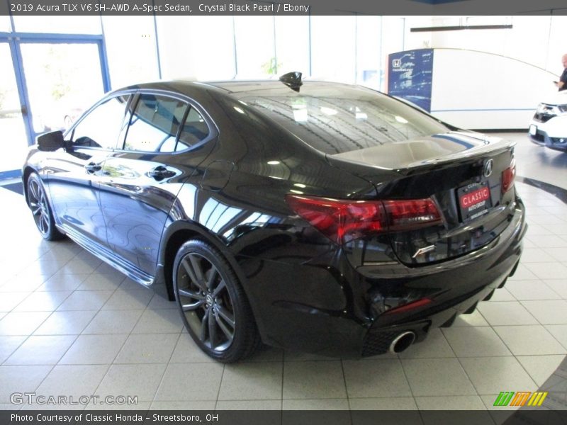 Crystal Black Pearl / Ebony 2019 Acura TLX V6 SH-AWD A-Spec Sedan