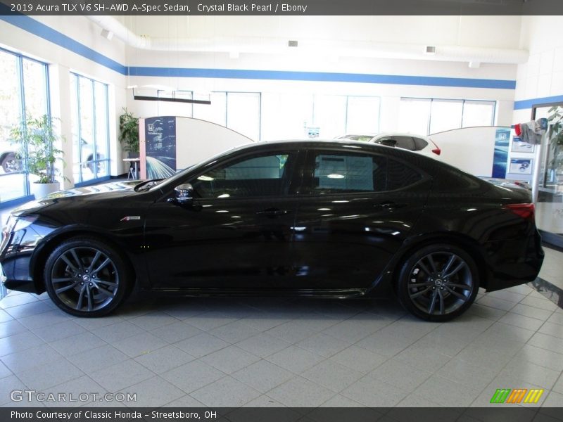 Crystal Black Pearl / Ebony 2019 Acura TLX V6 SH-AWD A-Spec Sedan