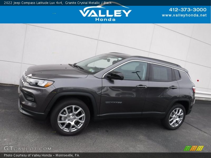 Granite Crystal Metallic / Black 2022 Jeep Compass Latitude Lux 4x4
