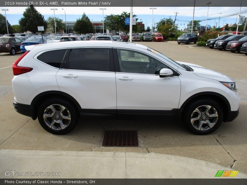 Platinum White Pearl / Ivory 2019 Honda CR-V EX-L AWD