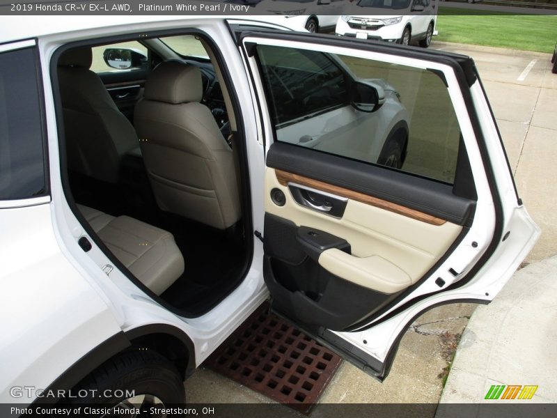 Platinum White Pearl / Ivory 2019 Honda CR-V EX-L AWD
