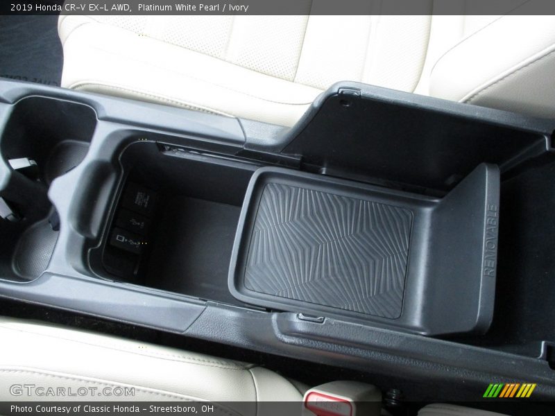 Platinum White Pearl / Ivory 2019 Honda CR-V EX-L AWD