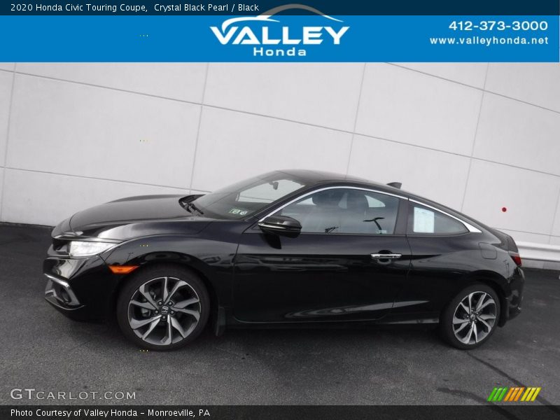Crystal Black Pearl / Black 2020 Honda Civic Touring Coupe