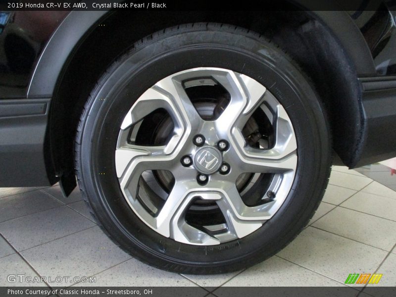 Crystal Black Pearl / Black 2019 Honda CR-V EX AWD