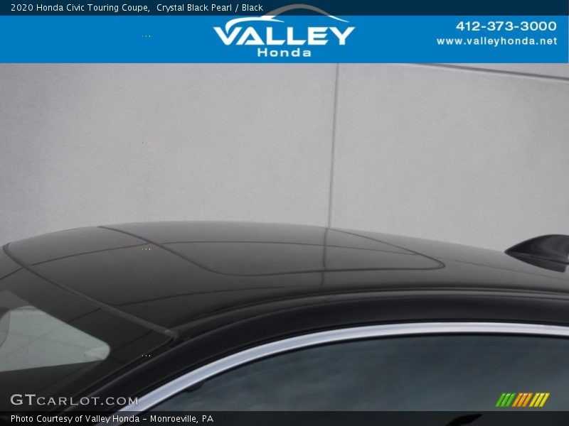 Crystal Black Pearl / Black 2020 Honda Civic Touring Coupe