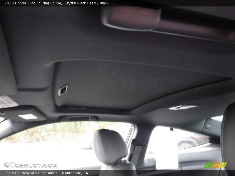 Crystal Black Pearl / Black 2020 Honda Civic Touring Coupe