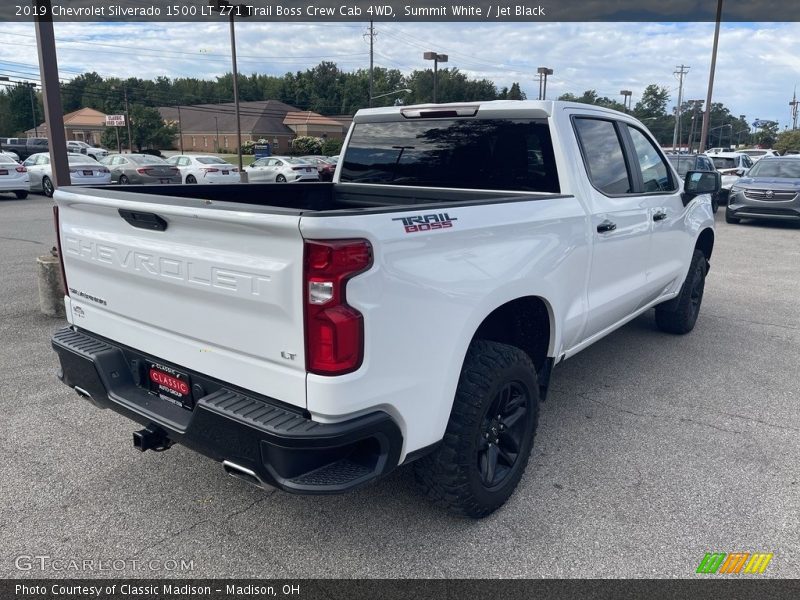 Summit White / Jet Black 2019 Chevrolet Silverado 1500 LT Z71 Trail Boss Crew Cab 4WD