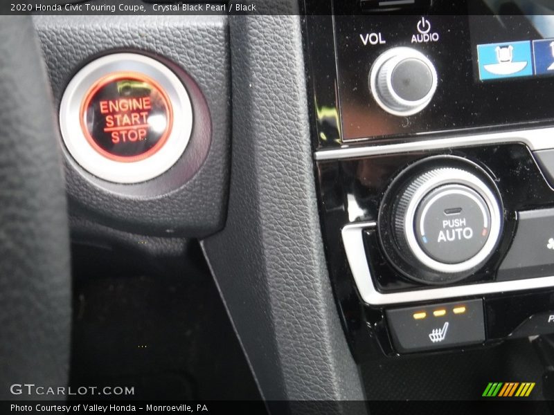 Crystal Black Pearl / Black 2020 Honda Civic Touring Coupe