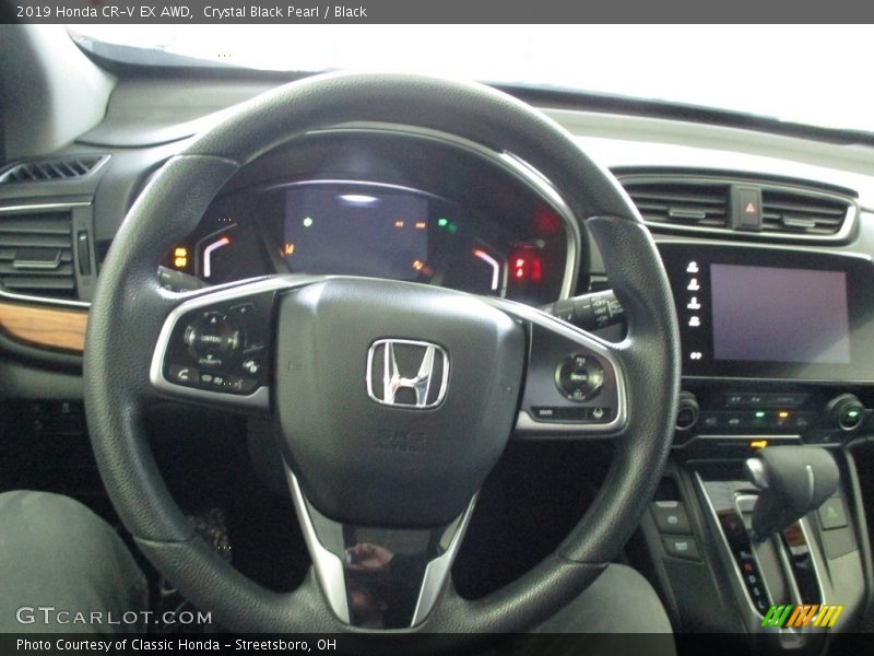 Crystal Black Pearl / Black 2019 Honda CR-V EX AWD