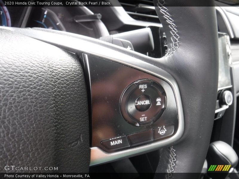Crystal Black Pearl / Black 2020 Honda Civic Touring Coupe
