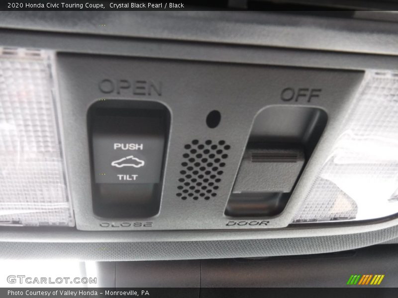Crystal Black Pearl / Black 2020 Honda Civic Touring Coupe