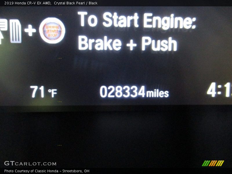 Crystal Black Pearl / Black 2019 Honda CR-V EX AWD