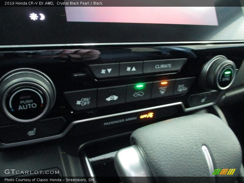 Crystal Black Pearl / Black 2019 Honda CR-V EX AWD