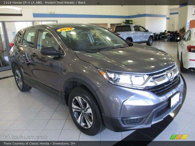 Modern Steel Metallic / Black 2019 Honda CR-V LX AWD