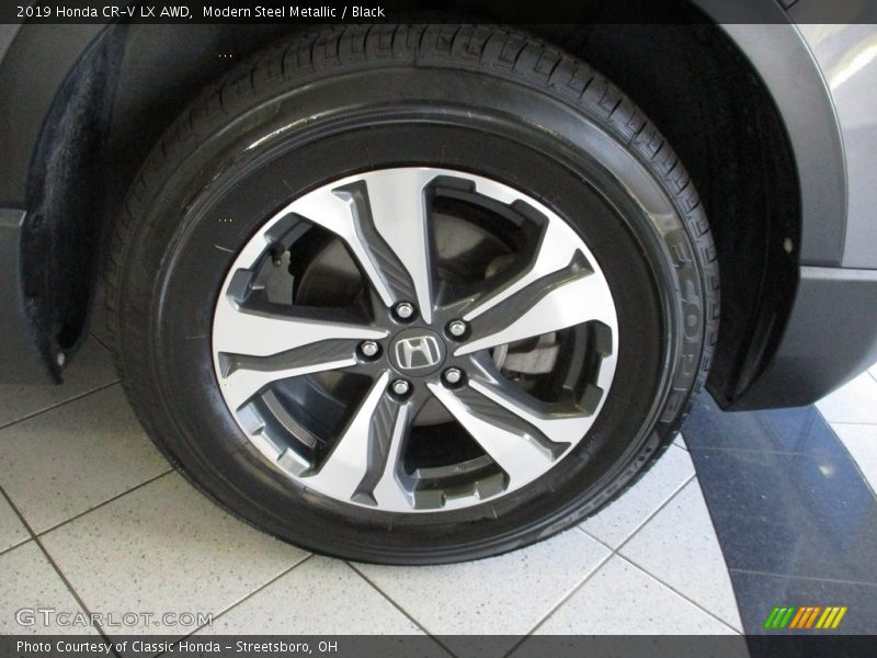 Modern Steel Metallic / Black 2019 Honda CR-V LX AWD