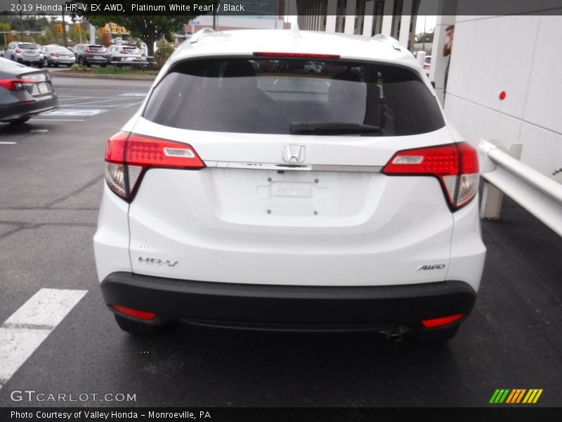 Platinum White Pearl / Black 2019 Honda HR-V EX AWD