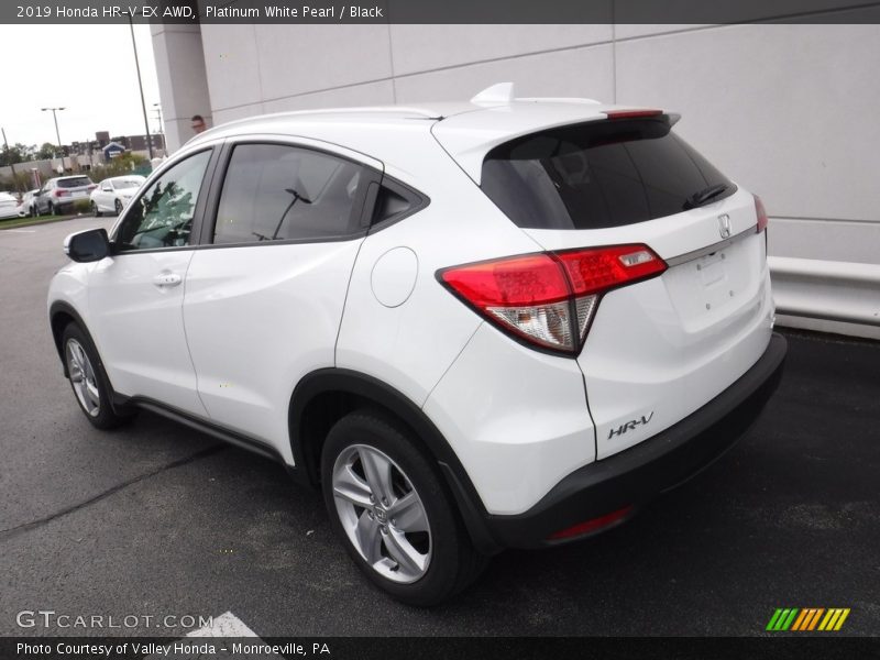 Platinum White Pearl / Black 2019 Honda HR-V EX AWD