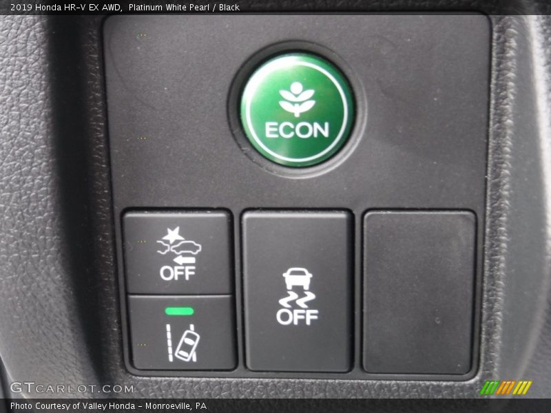 Platinum White Pearl / Black 2019 Honda HR-V EX AWD