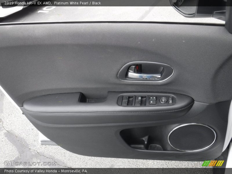 Platinum White Pearl / Black 2019 Honda HR-V EX AWD