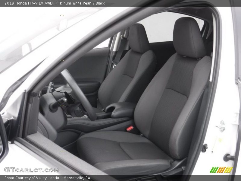 Platinum White Pearl / Black 2019 Honda HR-V EX AWD