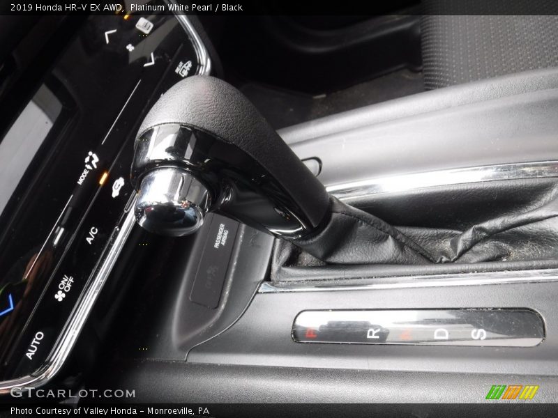 Platinum White Pearl / Black 2019 Honda HR-V EX AWD
