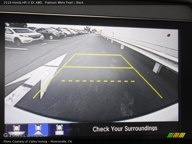 Platinum White Pearl / Black 2019 Honda HR-V EX AWD