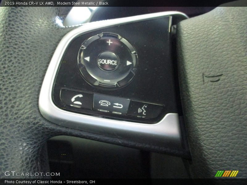 Modern Steel Metallic / Black 2019 Honda CR-V LX AWD