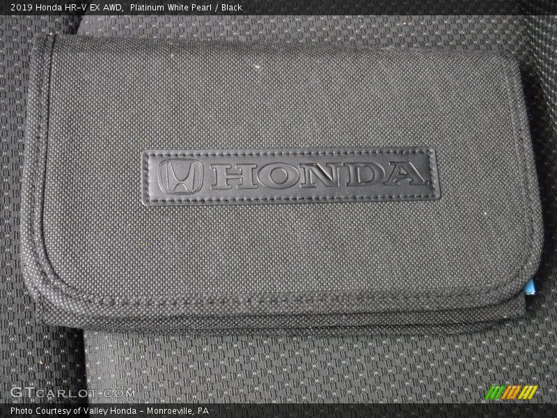 Platinum White Pearl / Black 2019 Honda HR-V EX AWD