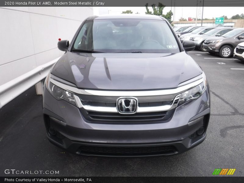 Modern Steel Metallic / Gray 2020 Honda Pilot LX AWD