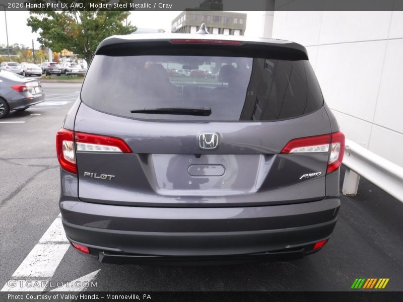 Modern Steel Metallic / Gray 2020 Honda Pilot LX AWD