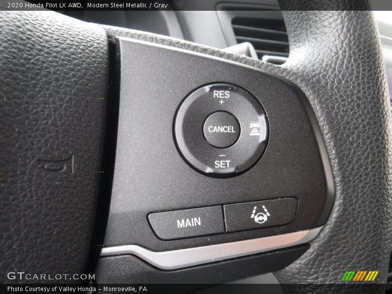 Modern Steel Metallic / Gray 2020 Honda Pilot LX AWD