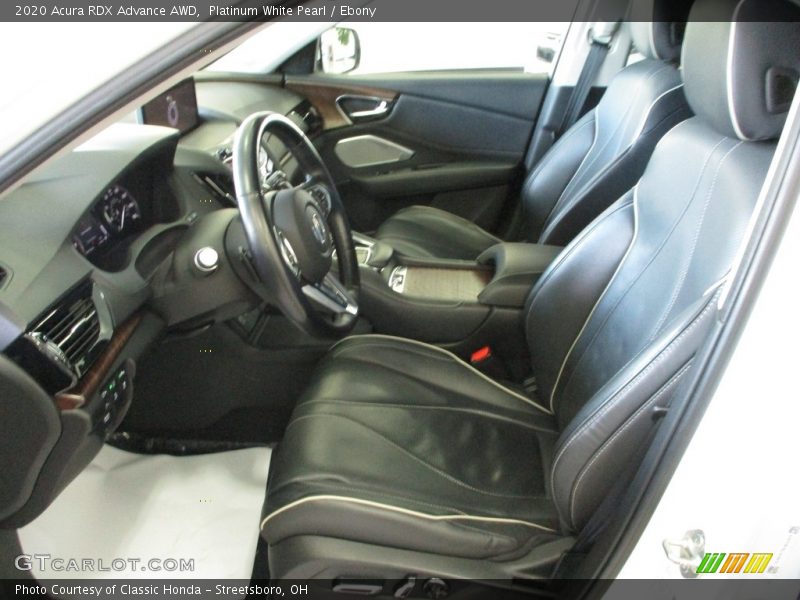 Platinum White Pearl / Ebony 2020 Acura RDX Advance AWD