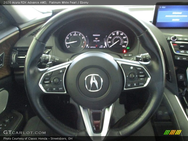 Platinum White Pearl / Ebony 2020 Acura RDX Advance AWD