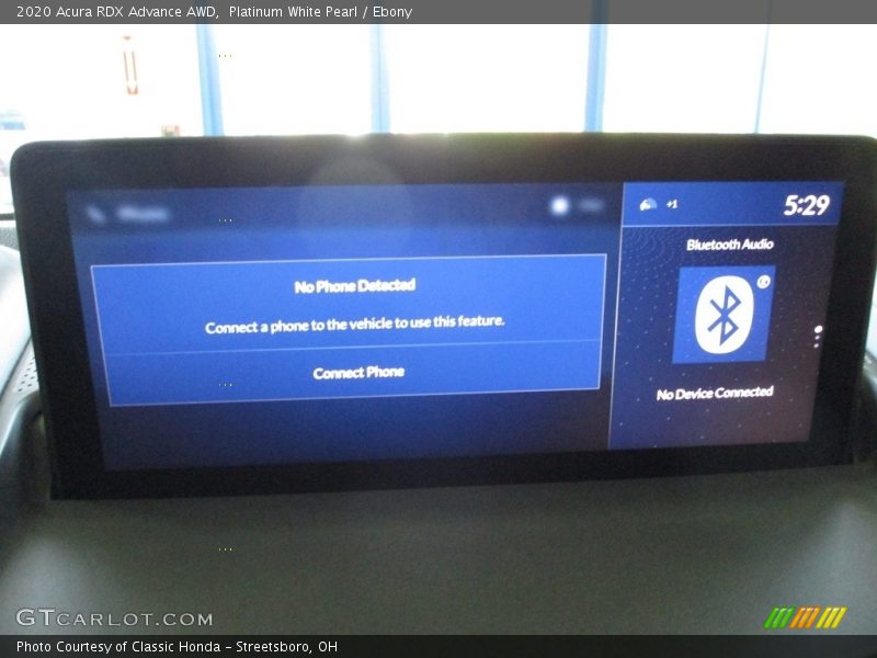 Platinum White Pearl / Ebony 2020 Acura RDX Advance AWD