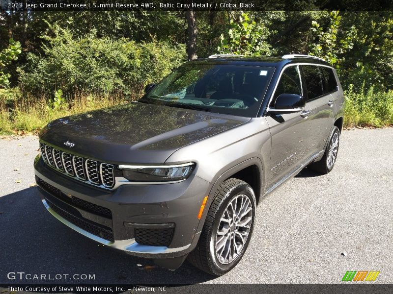 Baltic Gray Metallic / Global Black 2023 Jeep Grand Cherokee L Summit Reserve 4WD