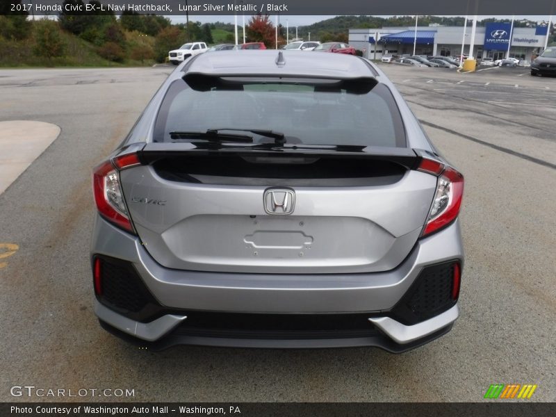 Lunar Silver Metallic / Black 2017 Honda Civic EX-L Navi Hatchback