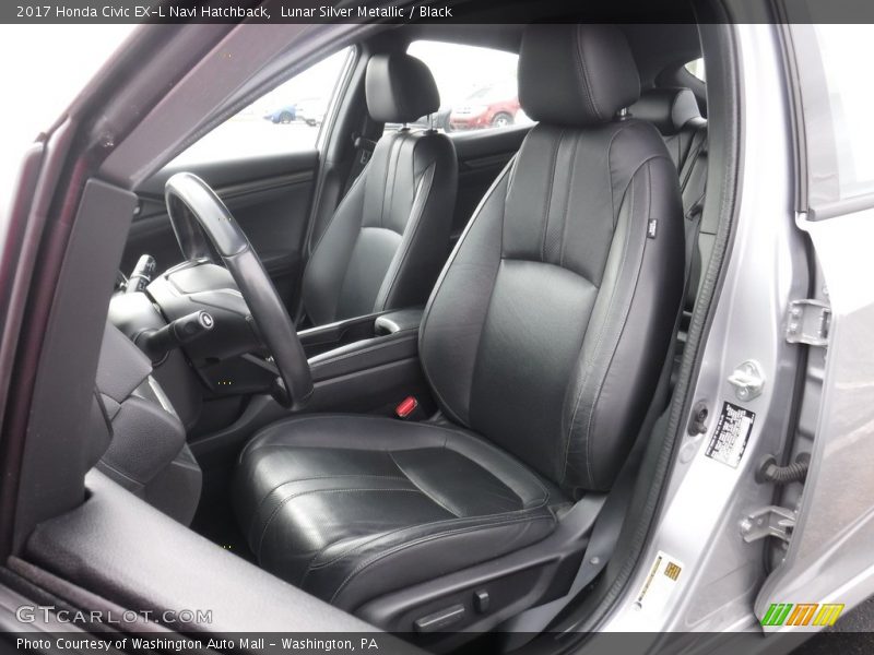 Lunar Silver Metallic / Black 2017 Honda Civic EX-L Navi Hatchback