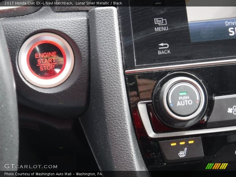 Lunar Silver Metallic / Black 2017 Honda Civic EX-L Navi Hatchback