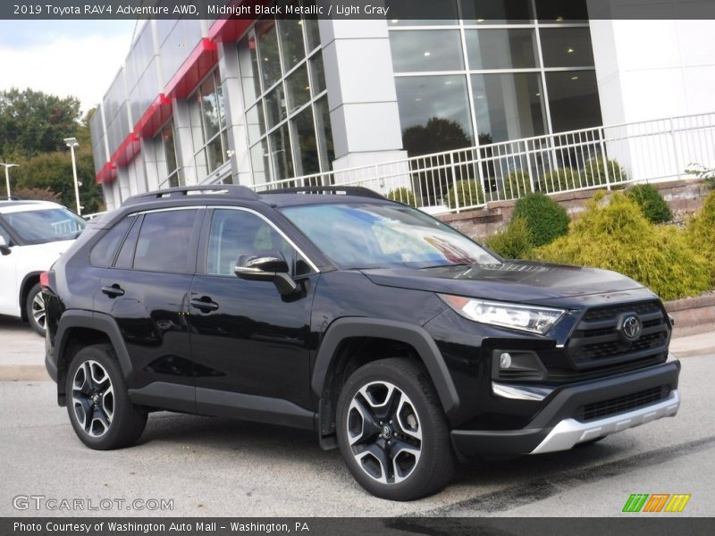 Midnight Black Metallic / Light Gray 2019 Toyota RAV4 Adventure AWD