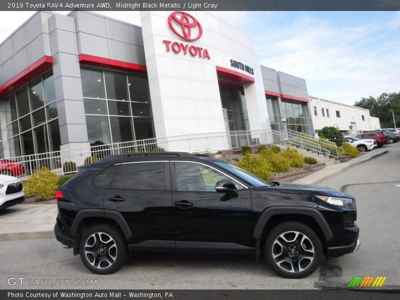 Midnight Black Metallic / Light Gray 2019 Toyota RAV4 Adventure AWD