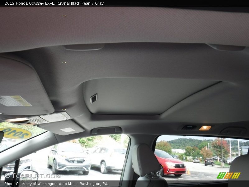 Crystal Black Pearl / Gray 2019 Honda Odyssey EX-L