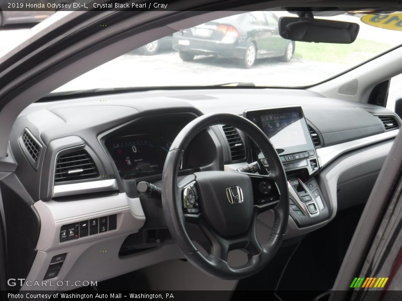 Crystal Black Pearl / Gray 2019 Honda Odyssey EX-L