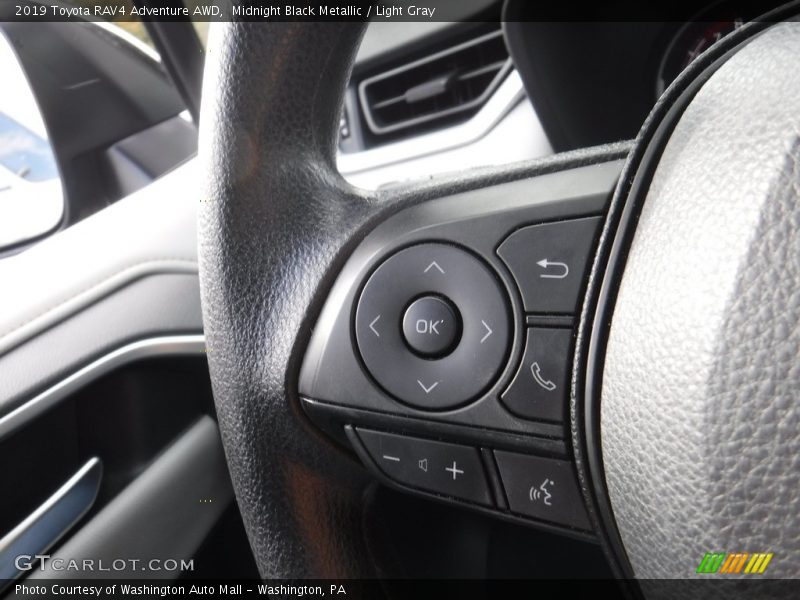 Midnight Black Metallic / Light Gray 2019 Toyota RAV4 Adventure AWD