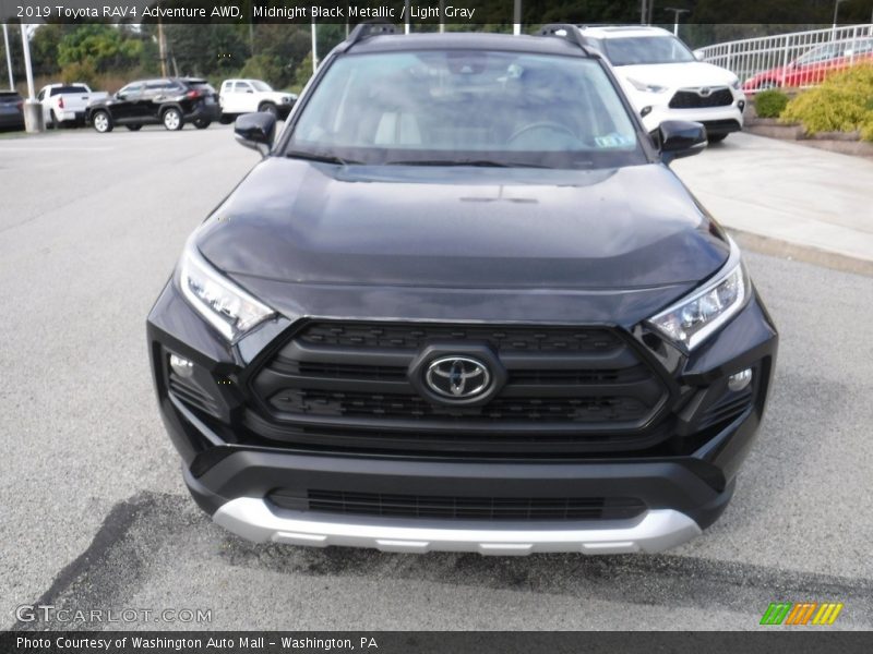 Midnight Black Metallic / Light Gray 2019 Toyota RAV4 Adventure AWD